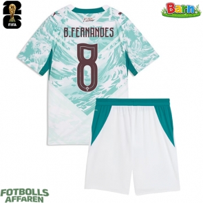Portugal Bruno Fernandes #8 Bortaställ Barn VM 2026 Kortärmad (+ Korta byxor)